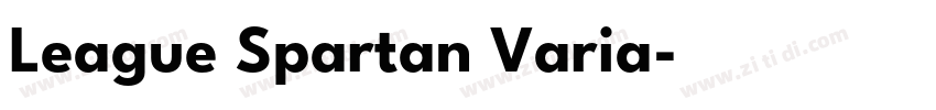 League Spartan Varia字体转换 League Spartan Varia字体转换